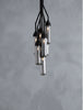 10.5" X 10.5" X 48" Black Carbon Steel Pendant Lamp