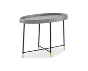 29.5" X 16" X 21" Black Metal Side Table