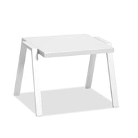 22" X 18" X 16" White Aluminum Side Table