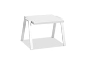 22" X 18" X 16" White Aluminum Side Table