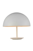 16" X 16" X 16" White Aluminum Table Lamp