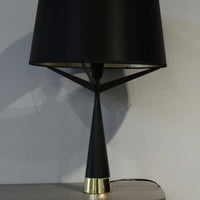 16" X 16" X 24" Black Carbon Steel Table Lamp