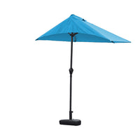 110" X 10" Blue iron Side Wall Umbrella