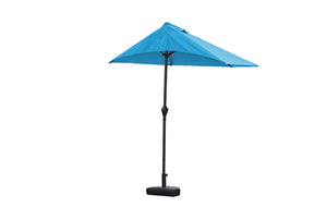 110" X 10" Blue iron Side Wall Umbrella