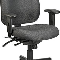 29.5" x 26" x 37" Charcoal Tilt Tension Control Fabric Chair