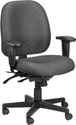 29.5" x 26" x 37" Charcoal Tilt Tension Control Fabric Chair