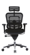 26.5" x 29" x 46" Black Fabric Mesh Chair