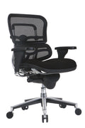 26.5" x 29" x 39.5" Black Fabric Mesh Chair