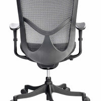 26" x 27.5" x 40" Black Mesh Low Tilt Chair