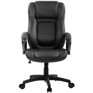 26.37" x 27.55" x 44.8" Black Leather Chair