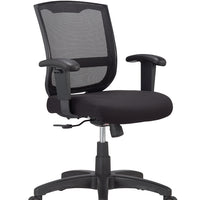 27" x 27" x 40.9" Black Mesh Fabric Chair