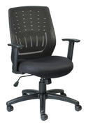 Black Mesh Fabric Office Rolling Desk Chair