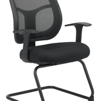 24" x 20" x 36" Black Mesh - Fabric Guest Chair