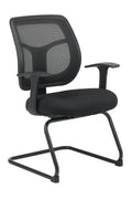 24" x 20" x 36" Black Mesh - Fabric Guest Chair