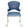 Set of 4 Navy Professional Grade Plastic Chairs