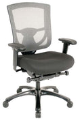 27.2" x 25.6" x 39.8" Grey Mesh - Fabric Chair