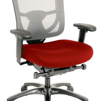 27.2" x 25.6" x 39.8" Red Mesh-Fabric Chair