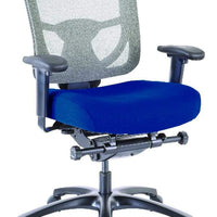 27.2" x 25.6" x 39.8" Blue Mesh-Fabric Chair