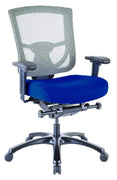 27.2" x 25.6" x 39.8" Blue Mesh-Fabric Chair