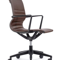 23.8" x 20.8" x 35.8" Brown Vinyl Felx Tilt Chair