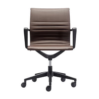 23.8" x 20.8" x 35.8" Brown Vinyl Felx Tilt Chair