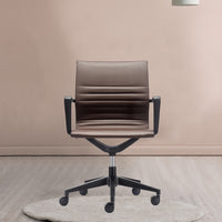 23.8" x 20.8" x 35.8" Brown Vinyl Felx Tilt Chair