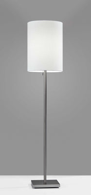 Floor Lamp Classic Silhouette Brushed Steel Metal