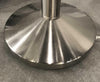 11" X 11" X 73" Brushed steel Glass-Metal Floor Lamp