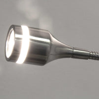 Brushed Steel Metal LED Adjustable Clip Lamp