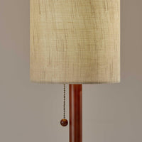 Slim Silhouette Walnut Wood Table Lamp