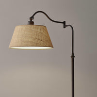 Dark Bronze Metal Swing Arm Adjustable Table Lamp