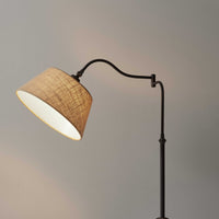 Dark Bronze Metal Swing Arm Adjustable Table Lamp