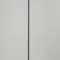 Shiny Black Nickel Finish Metal Torchiere Floor Lamp with Frosted Inner Shade