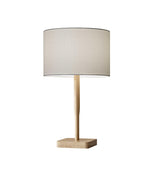 Cozy Cabin Natural Wood Table Lamp