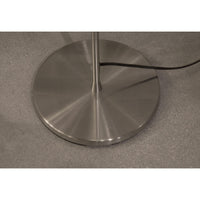 16" X 16" X 71" Brushed steel Metal 300W Torchiere