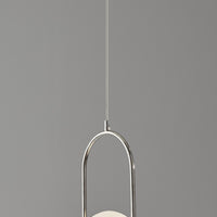 Hanging Globe Light in Loop Pendant