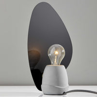 Black Fin Concrete Table Lamp