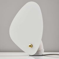 White Fin Concrete Table Lamp