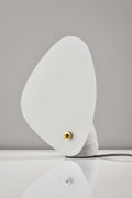 White Fin Concrete Table Lamp