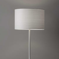 White on White Metal Table Lamp