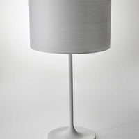 White on White Metal Table Lamp