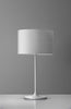 White on White Metal Table Lamp