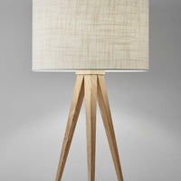 Treble Natural Wood Table Lamp