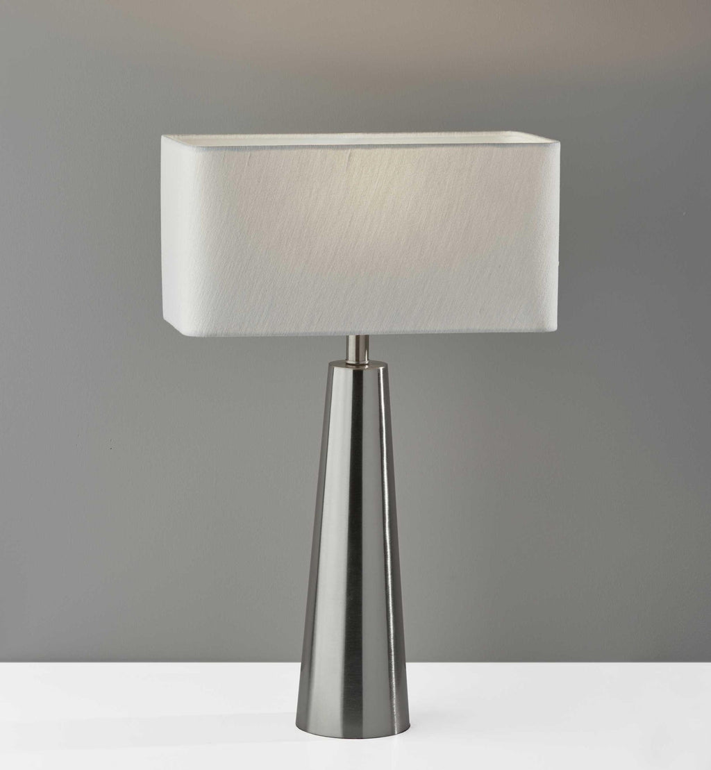 Urban Edge Slate Steel Metal Table Lamp