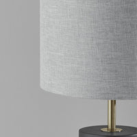 Urban Edge Slate Steel Metal Table Lamp