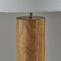 Canopy Natural Wood Block Table Lamp