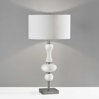 Glam Spherule Milky White Glass Table Lamp