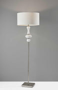 Spherule Milky White Glass Floor Lamp