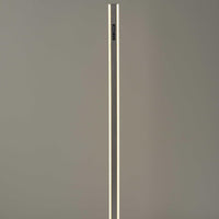 Five Color Glow Stick Floor Lamp in Brushed Steel