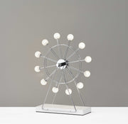 Chrome Ferris Wheel Small Table Lamp